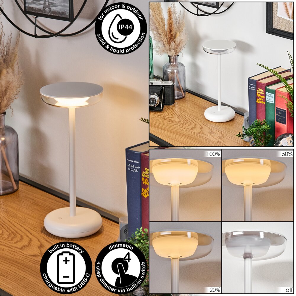 Baigorrita Lampe à poser LED Blanc, 1 lumière main product photo