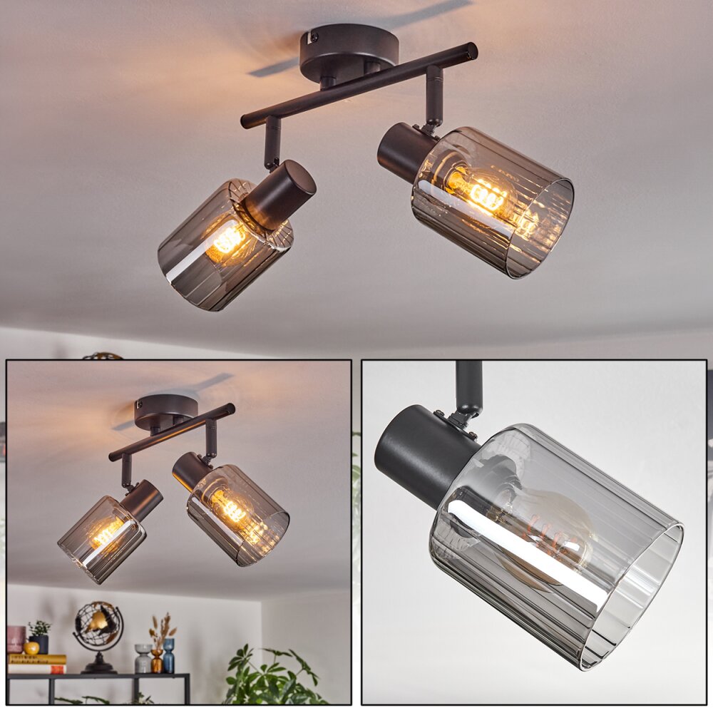 Aggebu Plafonnier Noir, 2 lumières main product photo