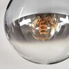 Gastor Plafonnier, Boule lumineuse Chrome, Clair, Fumé, 6 lumières