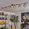 Gastor Plafonnier, Boule lumineuse Chrome, Clair, Fumé, 6 lumières