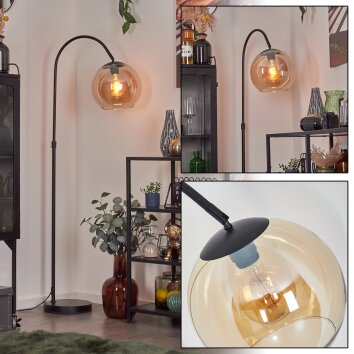 Koyoto Boule lumineuse, Lampadaire, Lampadaires arc Ambre, 1 lumière