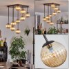 Chehalis Plafonnier, Boule lumineuse Ambre, 9 lumières