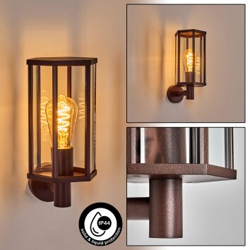Monfanim Lampe murale d´extérieur Rouille, 1 lumière