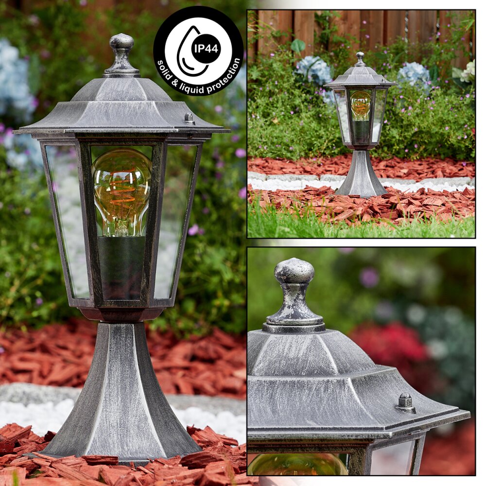 Loria Borne lumineuse Noir, Argenté, 1 lumière main product photo