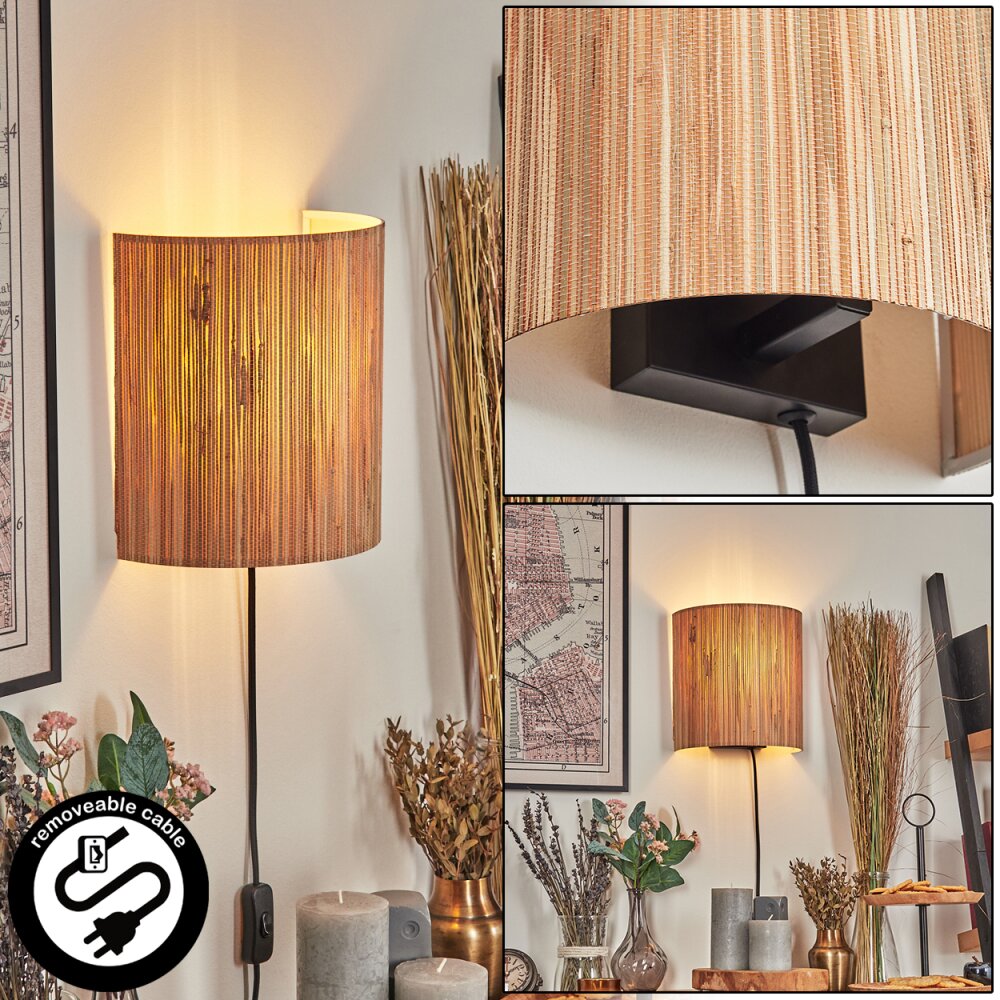 Viadores Luminaire Up & Down, Applique murale Noir, 1 lumière main product photo
