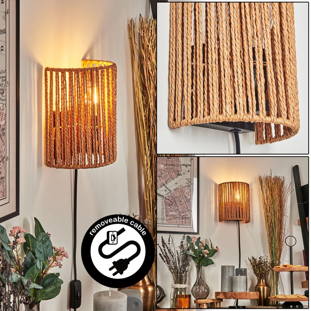 Colmeal Luminaire Up & Down, Applique murale Noir, 1 lumière main product photo