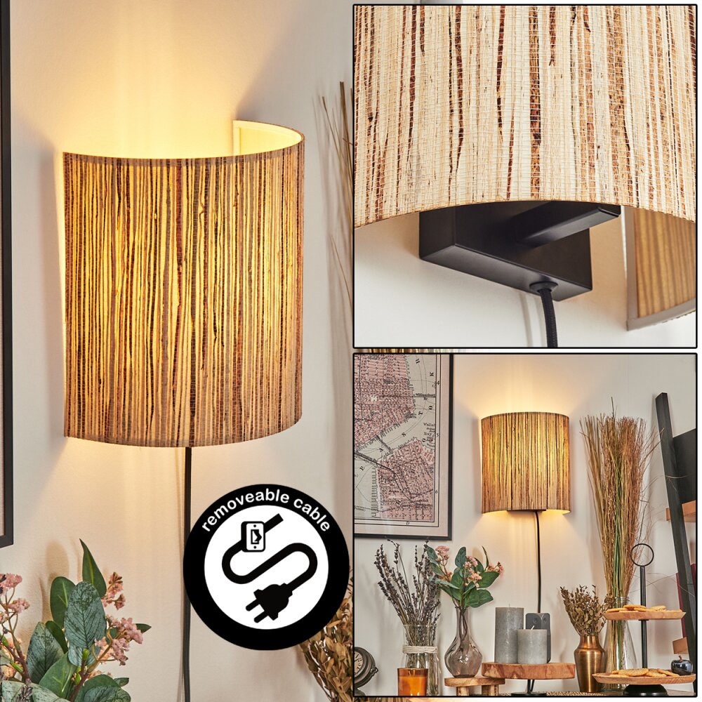 Viadores Luminaire Up & Down, Applique murale Noir, 1 lumière main product photo