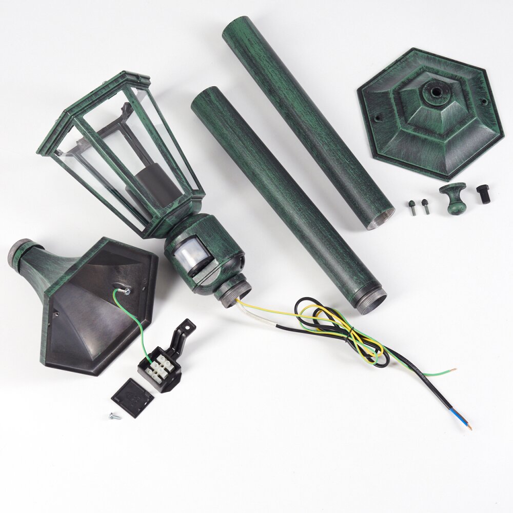 Lampadaire LED ORION Avec Détecteur De Mouvement Métal Argenté | Leroy Merlin