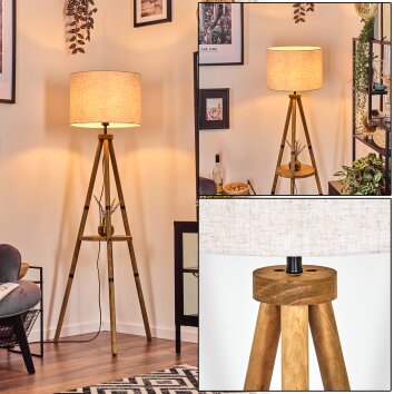 Bassagoda Lampadaire Écru, 1 lumière Bassagoda Lampadaire Écru, 1 lumière