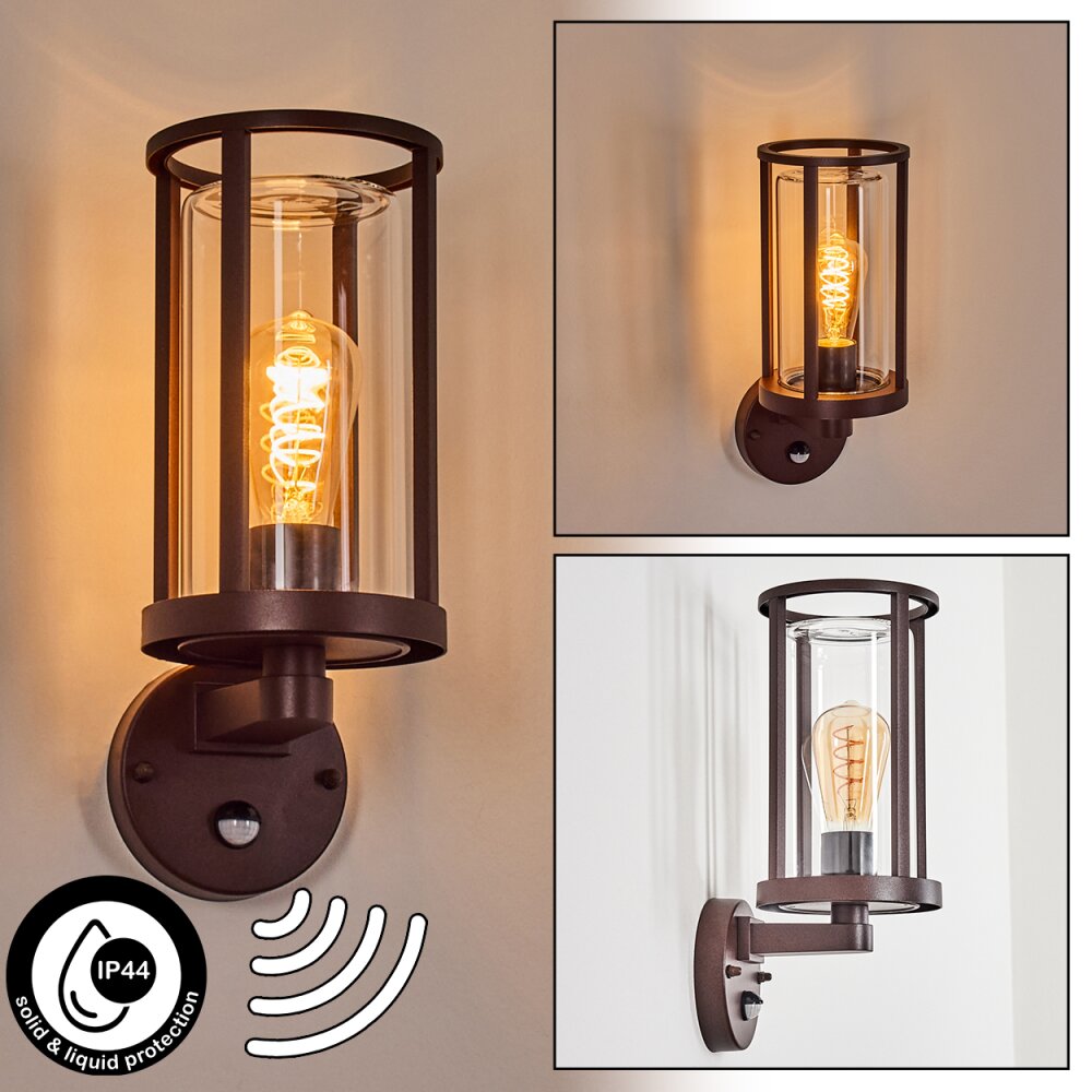 Martinha Lampe murale d´extérieur Rouille, 1 lumière, Détecteur de mouvement main product photo