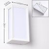 Applique murale d'extérieur Montreux LED Aluminium, Blanc, 1 lumière