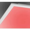 Plafonnier Leuchten-Direkt FLAT LED Blanc, 1 lumière, Télécommandes, Changeur de couleurs