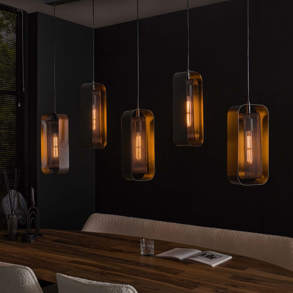 Pendelleuchte Suspension Anthracite, 5 lumières main product photo