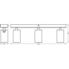 Spot Plafonnier Luminaires Ledvance LED Noir, 3 lumières