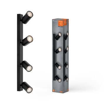 Spot Plafonnier Luminaires Ledvance LED Noir, 4 lumières