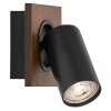 Spot Plafonnier, Spot de plafond Luminaires Ledvance LED Couleur bois, Noir, 1 lumière