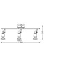 Spot Plafonnier, Spot de plafond Luminaires Ledvance LED Blanc, 3 lumières