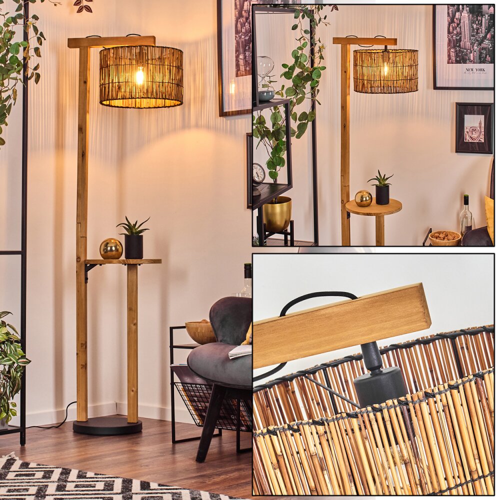 Cando Lampadaire Écru, Noir, 1 lumière main product photo