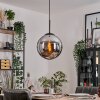 Gastor Suspension, Boule lumineuse Chrome, Fumé, 1 lumière