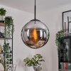 Gastor Suspension, Boule lumineuse Chrome, Fumé, 1 lumière