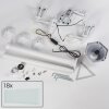 Loria Luminaire extérieur, Réverbère, Eclairage de chemin Blanc, 3 lumières