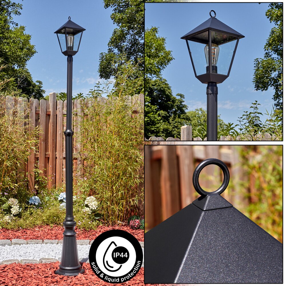 Anfei Luminaire extérieur, Réverbère, Eclairage de chemin Noir, 1 lumière main product photo