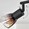 Medelim Plafonnier Clair, Fumé, 4 lumières