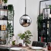 Gastor Suspension, Boule lumineuse 25 cm Chrome, Fumé, 1 lumière
