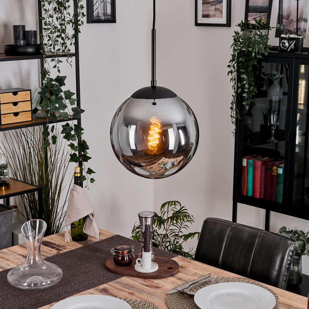 Gastor Suspension, Boule lumineuse 25 cm Fumé, 1 lumière main product photo