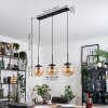 Gastor Suspension, Boule lumineuse Ambre, 3 lumières