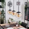 Gastor Suspension, Boule lumineuse Ambre, Clair, 3 lumières