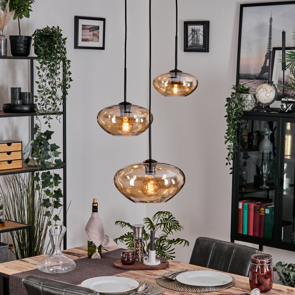 Mertola Suspension, Boule lumineuse Noir, 5 lumières main product photo