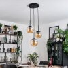 Gastor Suspension, Boule lumineuse 30 cm Ambre, 3 lumières
