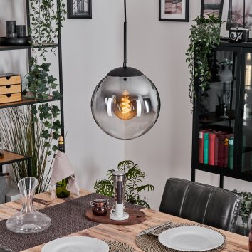 Gastor Suspension, Boule lumineuse 25 cm Clair, Fumé, 1 lumière