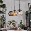 Gastor Suspension, Boule lumineuse Ambre, Clair, Fumé, 3 lumières