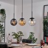 Gastor Suspension, Boule lumineuse Ambre, Clair, Fumé, 3 lumières