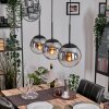 Gastor Suspension, Boule lumineuse Clair, Fumé, 3 lumières
