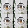 Gastor Suspension, Boule lumineuse Clair, Fumé, 3 lumières