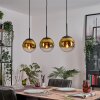 Gastor Suspension, Boule lumineuse Or, Clair, 3 lumières