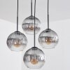 Koyoto Suspension, Boule lumineuse 35 cm Clair, Fumé, 4 lumières