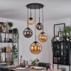 Gastor Suspension, Boule lumineuse 45 cm Noir, 5 lumières