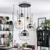 Gastor Suspension, Boule lumineuse 45 cm Noir, 5 lumières