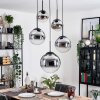 Gastor Suspension, Boule lumineuse 45 cm Noir, 5 lumières