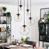 Gastor Suspension, Boule lumineuse 45 cm Noir, 5 lumières