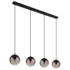 DALLERTA Suspension Luminaires Globo Lighting Noir, 4 lumières DALLERTA Suspension Luminaires Globo Lighting Noir, 4 lumières