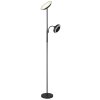 DAVYD Lampadaire Luminaires Globo Lighting LED Noir, 1 lumière