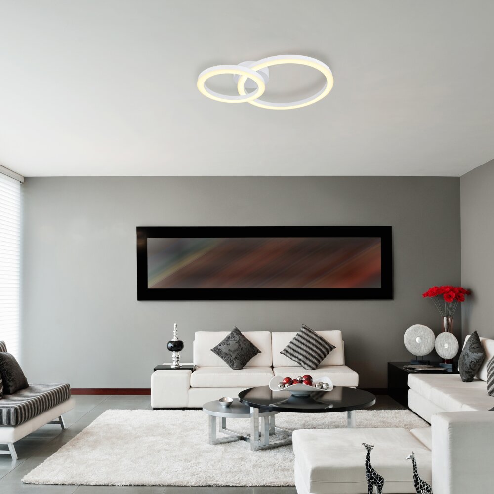ADDA Plafonnier Luminaires Globo Lighting LED Blanc, 1 lumière main product photo