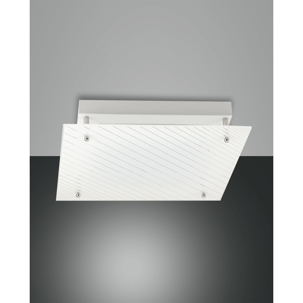 Plafonnier Fabas Luce Plisset LED Blanc, 1 lumière main product photo