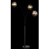 Newcastle Lampadaire Luminaires Globo Lighting Noir, 3 lumières