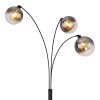 Newcastle Lampadaire Luminaires Globo Lighting Noir, 3 lumières